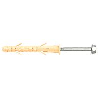 Дюбель фасадный 10x100 Партнер SW13 T40 MG с бортиком со стопорным шурупом с пресс-шайбой (ТДЦ) картинка